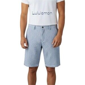 Lululemon Blue White Striped Men’s Shorts Size 36